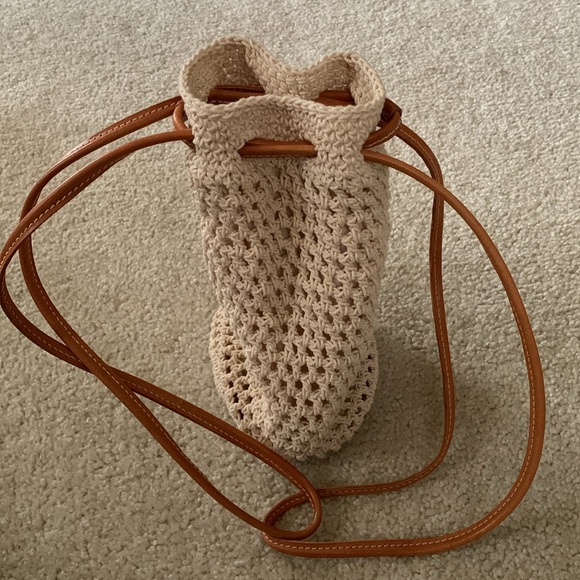 Ralph Lauren Crochet Small Bucket Bag Made In Italy NWOT - Picture 15 of 17